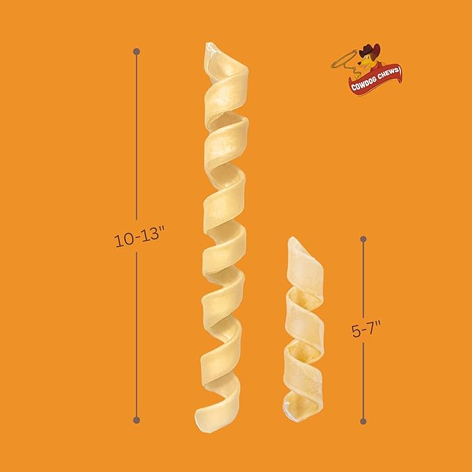 Natural Large Collagen Springs Dog Treats 5-7" (5 Pack)- Long-Lasting Alternative to Rawhide & Bully Sticks,Great for Teething and Aggressive chewers.