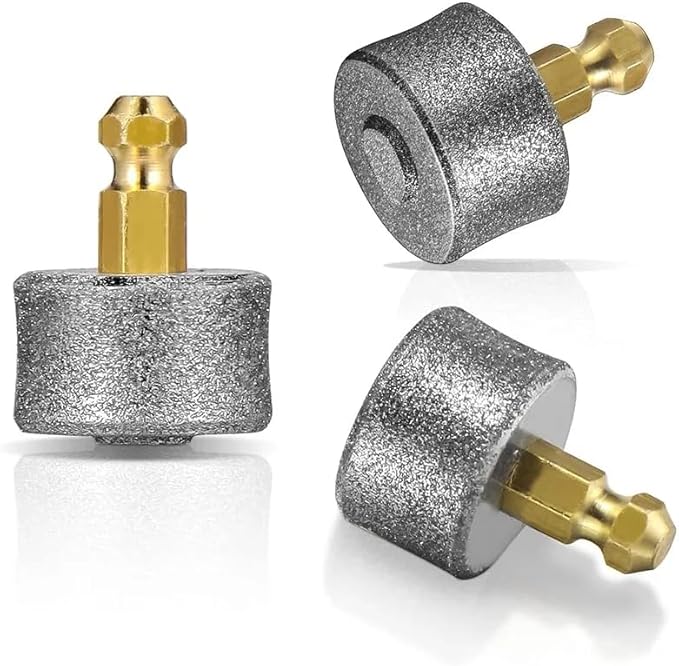 Tvoip 3 Pack Dog Nail Grinder Regular, Extra Hard Super Soft Replacement Head Small Large Dogs Premium Quality Diamond Tip Drill Bit Professional Dog Nail Trimmers Grooming Kit