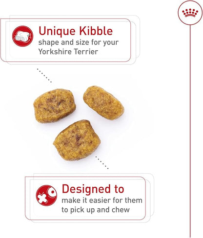 Royal Canin Breed Health Nutrition Yorkshire Terrier Adult Dry Dog Food, 10 lb Bag