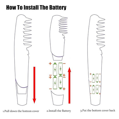 Cat Brush for Shedding - Electric Adjustable Dogs Comb, Comb and Trim 2-In-1 Pet Hair Removal Tool, Suitable for Detangling Tangled Hair on Cats and Dogs (2 Pcs)
