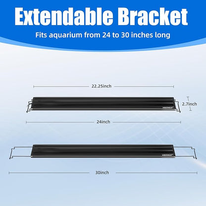 AQUANEAT LED Aquarium Light Full Spectrum for 24 Inch to 30 Inch Fish Tank Light Fresh Water