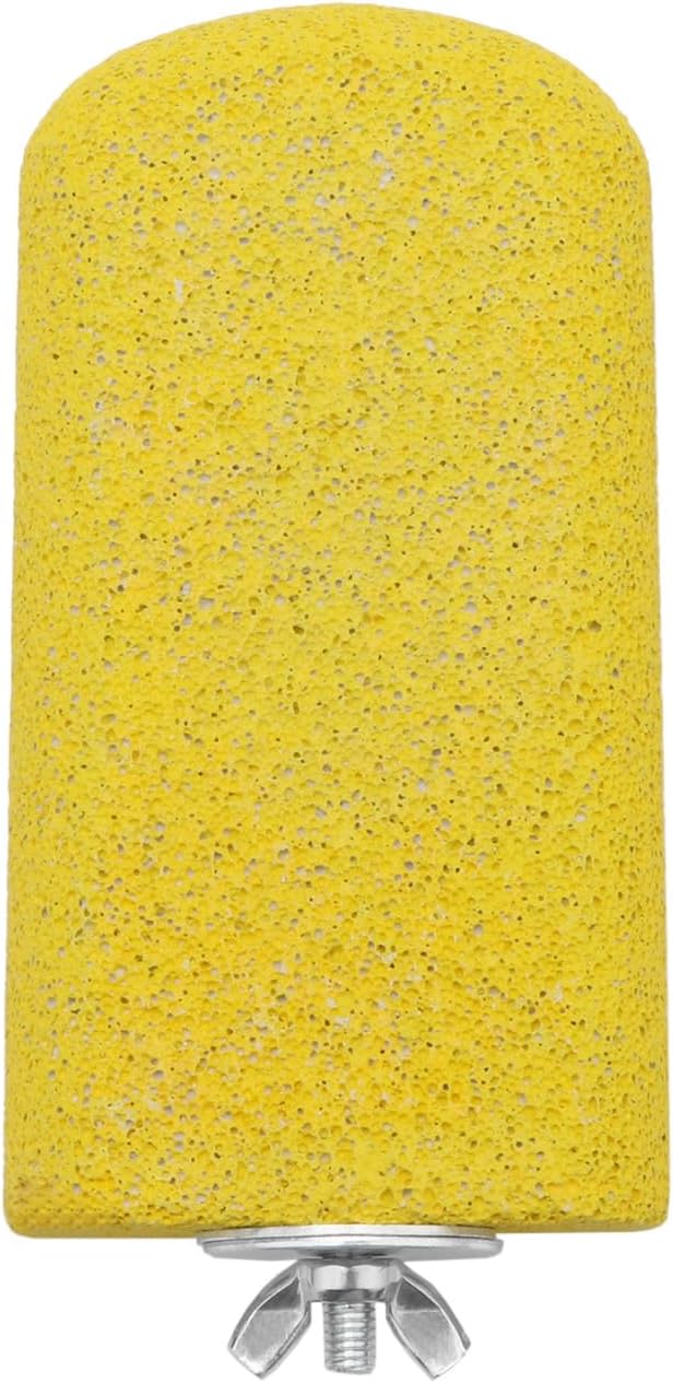 Wontee Bird Calcium Grinding Chewing Toys Bird Perch Stand for Cockatiels Conures Quaker Senegal Parrot, 2 Packs