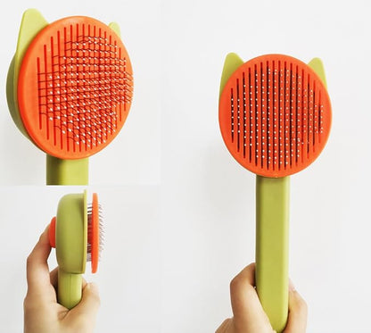 10PCS Cat&Dog Grooming Brush Kit,Self-Cleaning Grooming Brush Removes Loose Hairï¼_et bath brush,Bath Massage Glove Brush, Nail Clipper, Flea Comb