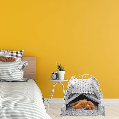 POPETPOP Small Kennel House Pet Tent Cat Nest Pet Bed Dog House Indoor Dog Kennel Indoor Pet Teepee Washable Dog Bed Cat Rest Tent Cat Tent Kitten Puppy House Dog Tent Decorate Cloth