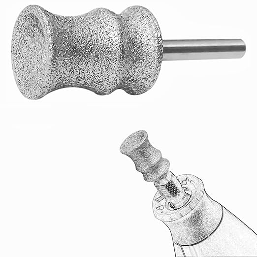 Diamond Dog Nail Grinder Attachment Bit for Dremel - 1/8" Rotary Nail Grinder Bit for Large Medium Small Dogs Nail Cares (B