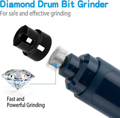 Casfuy Dog Nail Grinder Upgraded - Professional 2-Speed Electric Rechargeable Pet Nail Trimmer Painless Paws Grooming & Smoothing for Small Medium Large Dogs & Cats (Dark Blue)
