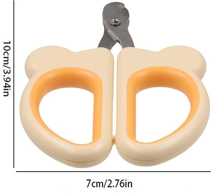 GUDEKIKL 2Pcs Pet Nail Clippers Cutter, Professional Pet Nail Clippers, Cute Bear Shape Cat Dog Nail Trimmer, Practical Kitten Puppy Claw Nail Cutter for Trimming