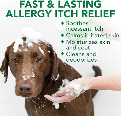 Vet's Best Allergy Itch Relief Dog Shampoo | Cleans and Relieves Discomfort from Seasonal Allergies | Gentle Formula | 16 Oz
