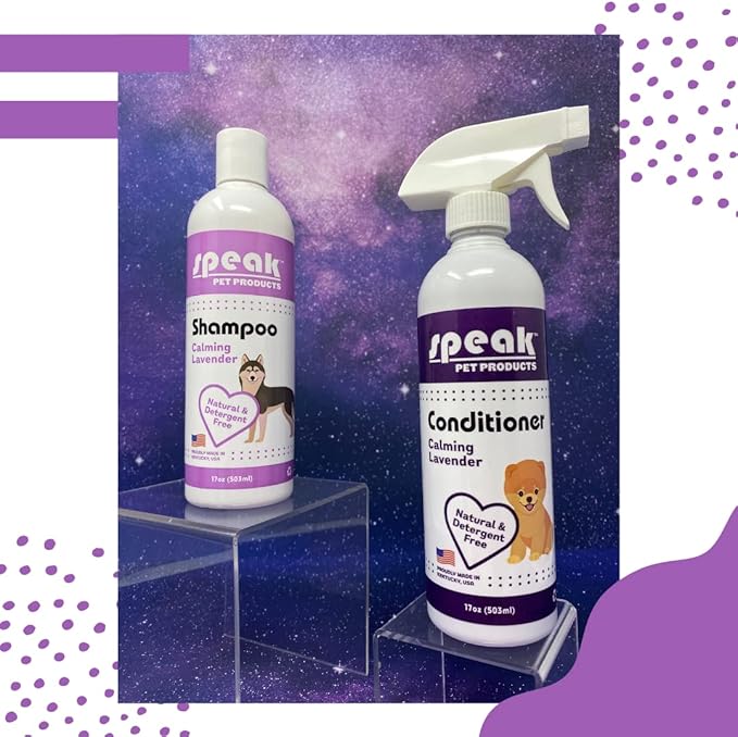 Natural Leave-in Conditioning Spray Refill with Pump, Calming Lavender Dog, 1 Gallon