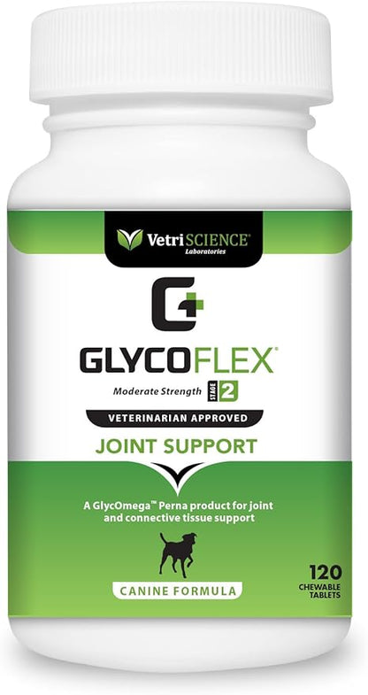 VETRISCIENCE Glyco Flex® 2 Hip and Joint Supplement for Dogs, Chewable Tablets (2 pack)