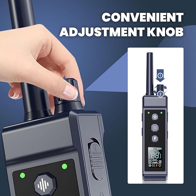 Dog Shock Collar, 4300FT Waterproof Dog Training Collar with Remote for 5-150lbs Small Medium Large Dogs, Rechargeable E Collar with Beep (1-8), Vibration(1-16), Safe Shock(1-99),Shock Collar for Dogs