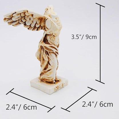 Winged Victory of Samothrace Fish Tank Decorations Decor Sculpture Statues Figurine Ancient Greece Reptile Turtle Lizard Spider Tanks Terrarium Statue Décor Ornament Pet Brown