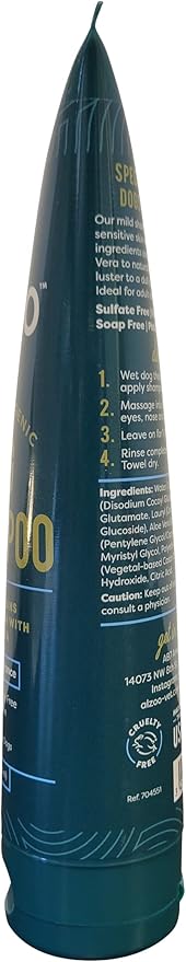 Hypoallergenic Shampoo for Dogs, Specially Formulated for Dogs with Sensitive Skin, 100% Plant-Based Active Ingredients, Rice Milk Fragrance, Made in The USA, 8 Fl. Oz.