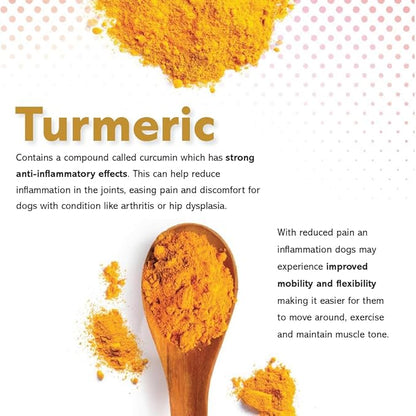 TS Joint Supplement Vet Formulated Pain & Inflammation Relief Treats Hip Dysplasia & Arthritis.Glucosamine, Chondroitin, Turmeric, MSM, HA, Creatine, Omega 3 EPA+DHA. All Dogs 240 Soft Chews