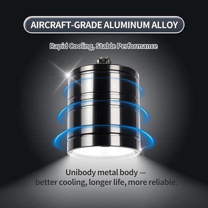 UPETTOOLS Aquarium LED Light 10W, 2700K-6000K Fish Tank Spotlight with 3 Light Colors, Adjustable Light Head, for Different Models Planted Freshwater Tank