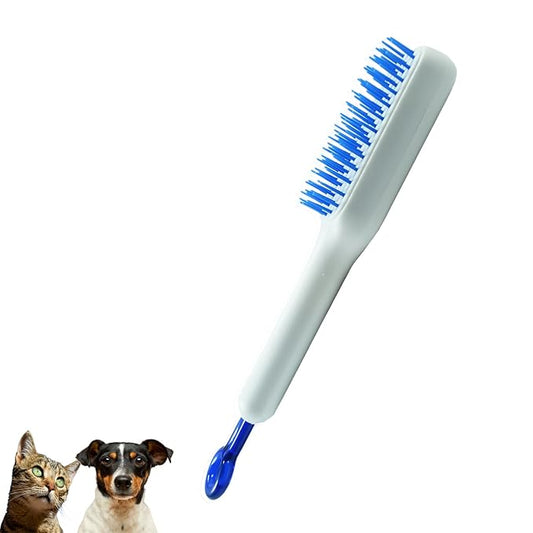Scalable Grooming Brush for Small Dogs, Puppy Brush, Soft Dog Brush for Shih Tzus, Yorkies, Maltipoos, Maltese (White)