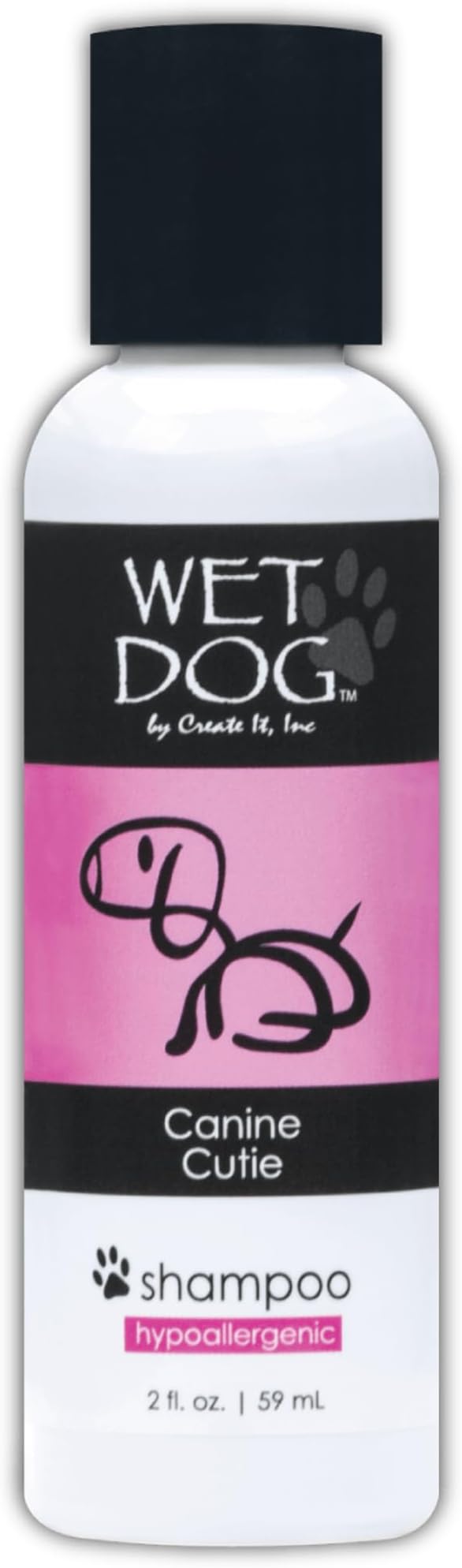 Wet Dog Canine Cutie All-Natural Organic Oatmeal Sensitive Skin Shampoo for Dogs and Pets, Moisturizing, Detangling, Deshedding, Hypoallergenic