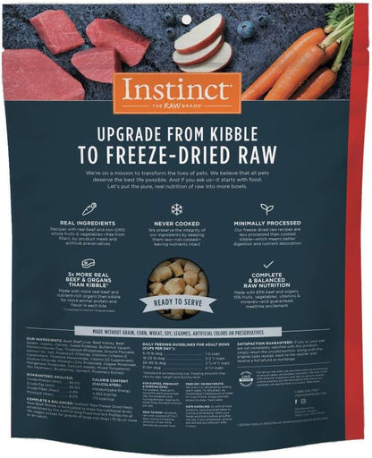 Instinct Freeze Dried Raw Meals Grain Free Dog Food, Dog Food Dry, Freeze Dried Dog Food, Raw Dog Food, Beef Recipe, 25 oz