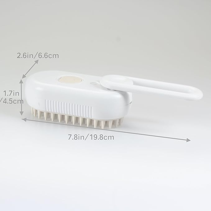 Dog Steamy Brush - Pet Hair Removal Brush for Dogs, Cats, Horses, Rabbits & Other Animals