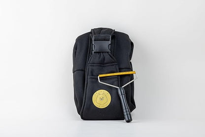 Dog Sling Carrier with Pet Hair Remover, Hands-Free Pet Carrier, Escape Proof, Adjustable Shoulder Strap with Zipper Pockets Suitable for Small Size Dogs Cats Puppy Kitten (Black)