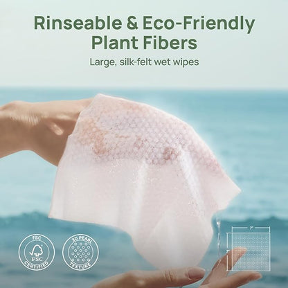 HICC PET Wipes for Dogs & Cats, Cleansing Deodorizing & Soothing Allergy Infections Anal Gland Pets Wipes with Coconut Oil - Dog Grooming Wipes for Butt and Paw - Hypoallergenic & Vet Recommended