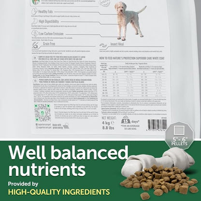 Nature's Protection Superior Care Grain Free Dry Dog Food - Healthy Dog Food All Life Stages Dogs - Balanced, Super Premium Dog Food - 1 Pack of 22lb Insect Flavor