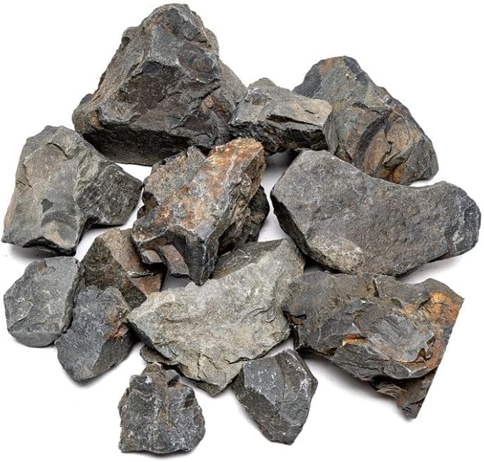 SubstrateSource Natural Stone for Aquarium, Terrarium, Paludarium, Reptile Enclosures - Set of Decorative Rocks for Landcapes, Aquascaping, Fish Tank Decor (Ancient Stone, 20 Pounds)