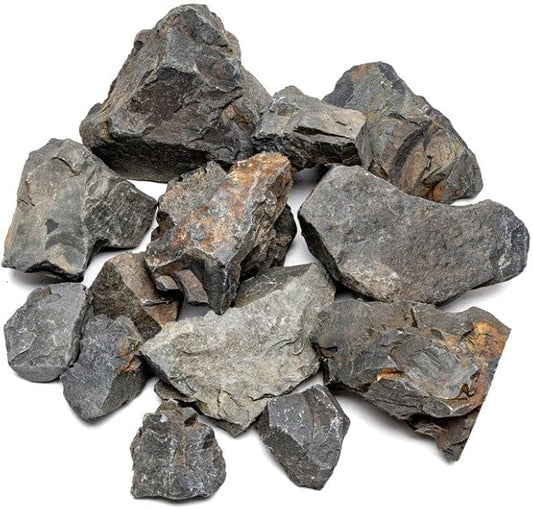 SubstrateSource Natural Stone for Aquarium, Terrarium, Paludarium, Reptile Enclosures - Set of Decorative Rocks for Landcapes, Aquascaping, Fish Tank Decor (Ancient Stone, 20 Pounds)