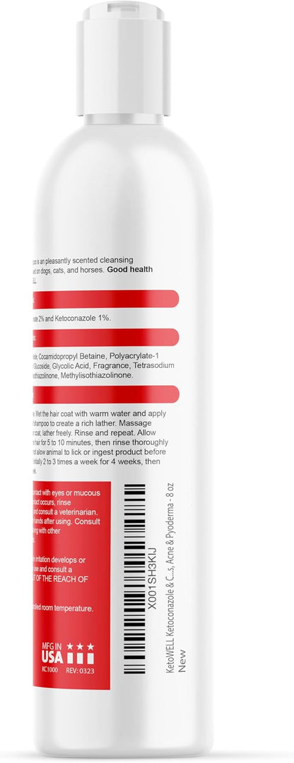 KetoWELL Topical Shampoo for Dogs & Cats - 8 oz