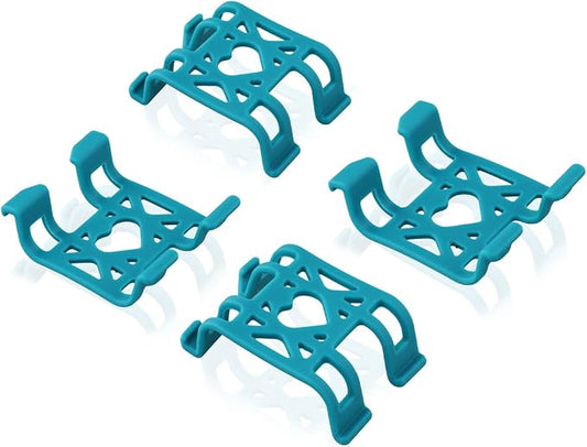 4pcs Collar Attachment Clips, GPS Dog Silicone Clips Accessories for Cat Pet Activity Replacement (Blue)