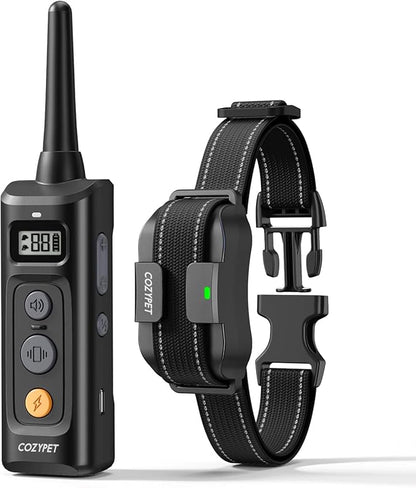 Dog Shock Collar with Remote Control - Rechargeable Dog Training Collar Electric Shock Collar for Dogs 60-100 lbs Waterproof with 3 Training Modes for Small Medium Large Dogs