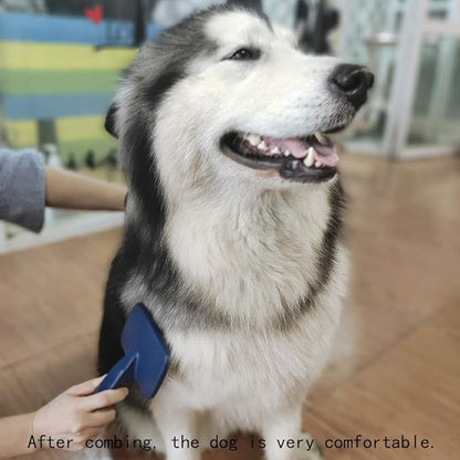 Dog Slicker Brush for Medium to Long Haired Dogs Labradoodles Grooming Brush,Long Pin Slicker Dog Brush for Goldendoodles Poodles Doodles, Removes loose Hair,Undercoat(1")