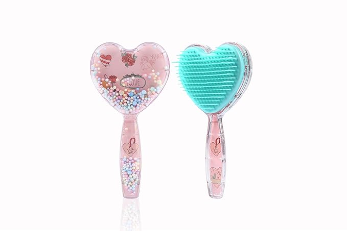 Heart-Shaped Puppy Brush ï¼ Soft Dog Brush - Gentle Grooming Brush for Small Dogs, Perfect for Yorkie, Shih Tzu, Maltipoo ï¼_og Hair Remover Brush (Fluorescent color)