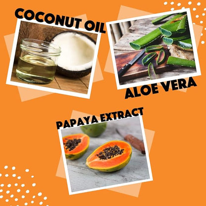 Dog Natural Cream Rinse Conditioner, Coconut Papaya Moisturizing, 17oz