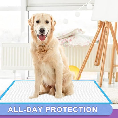 IMMCUTE Puppy Pee Pads 22"x23"-80Count | Dog Pee Training Pads Super Absorbent & Leak-Proof | Disposable Pet Piddle and Potty Pads for Puppies | Dogs | Doggie| Cats | Rabbits