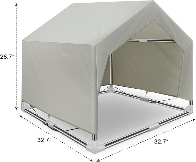 Dog Shade Shelter Outdoor Medium Tent Dog House for Medium Dogs, Outdoor Dog Tent, Outside Sun Rain Canopy Pet House for Cats, Rabbits and Other Pets
