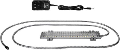 HappyBird Lighting Bird Cage Light with Chew Guard - Full Spectrum LED Pet Light - Simulates Natural Environment - Safe for Hookbill Birds – Easy to Install - (10" Long)