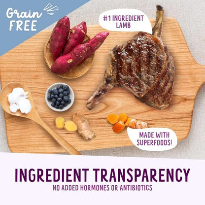 Health Extension Oven-Baked Dog Treats, 6oz (170g), Lamb & Blueberry Recipe  Gluten & Grain-Free, Superfood-Infused, Crunchy Biscuits for Puppy Training