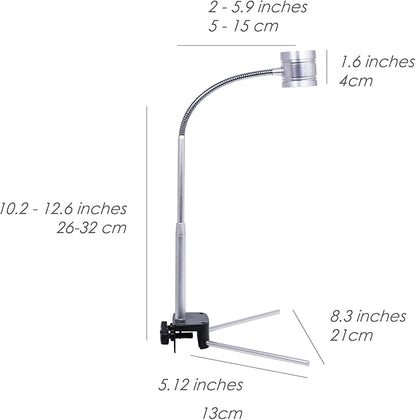 2 in 1 Full Spectrum Clip-On Aquarium Plant Grow Light, Freestanding Freshwater Fish Tank LED Light, 5Watts