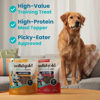 Solid Gold Air Dried Dog Food Toppers for Picky Eaters - 4 oz Sample