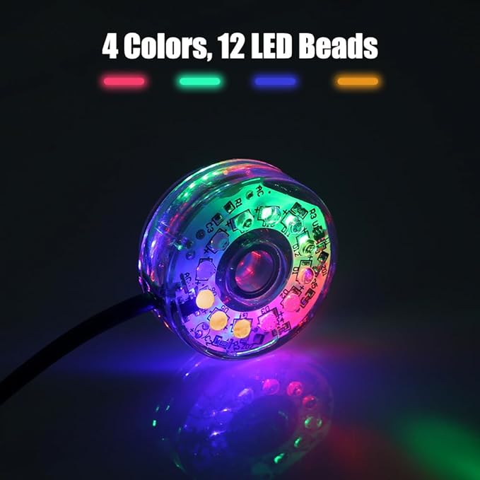 MiOYOOW Submersible Lights, USB Waterproof Aquarium Light with Fixed Suction Cups for Aquarium Decoration