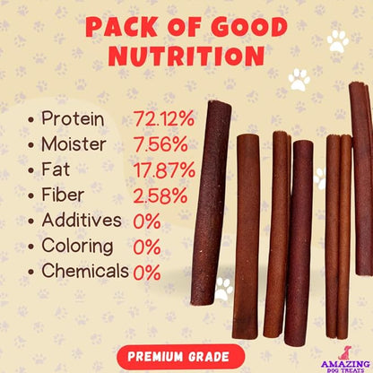 Amazing Dog Treats 6 Inch Collagen Stick - (75 Count)- Collagen Sticks for Dogs - No Hide Dog Bones