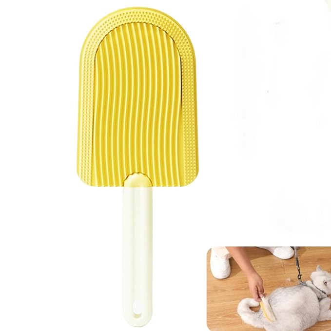 Cat Tongue Comb, Pets Tongue Comb, Ice Cream Cat Tongue Brush, Cat Tongue Licking Hair Comb for Massage, Cleaning, Shedding and Combing, Pet Grooming Brush, Easily Removes Fur Reducing Hairballs
