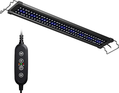 NICREW ClassicLED Gen 2 Aquarium Light, 18 Watts, Dimmable LED Fish Tank Light with 2-Channel Control, White and Blue LEDs, Size 24 to 30 Inch