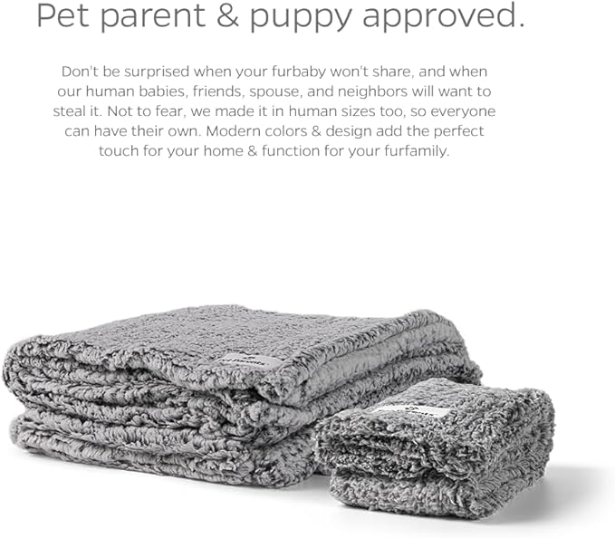Pet Parents Premium Pet Blanket, Water Resistant Dog Blanket & Cat Blanket, Perfect for Crates, Calming, Large, Medium, Small Dogs, & Puppy Blanket Color: Chocolate Size: 32x40
