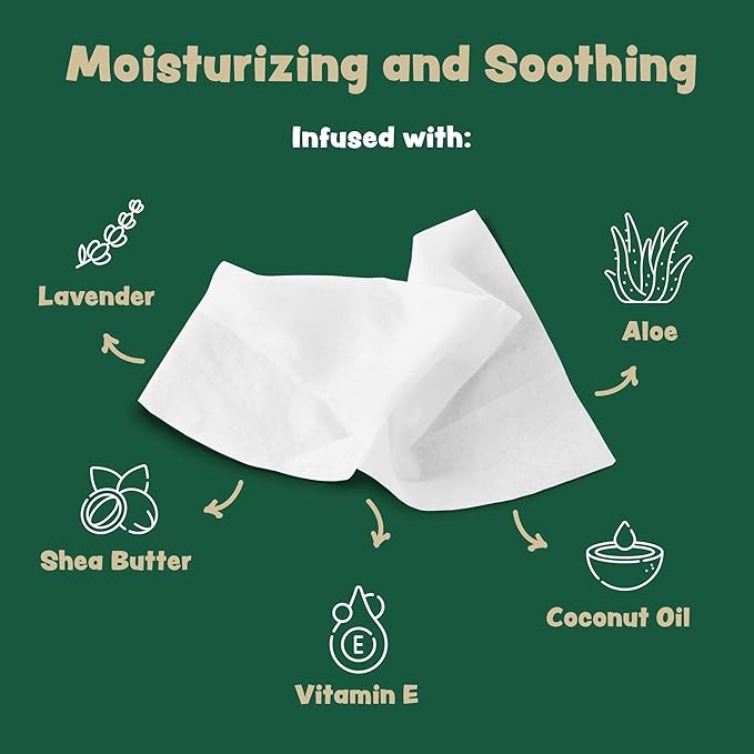 Dog Wipes for Cleaning and Deodorizing - 2 Pack of 110 8.5" x 9" Bamboo Pet Wipes - Compostable, Hypoallergenic Puppy Wipes - Dog Wipes for Paws, Butt, and Body