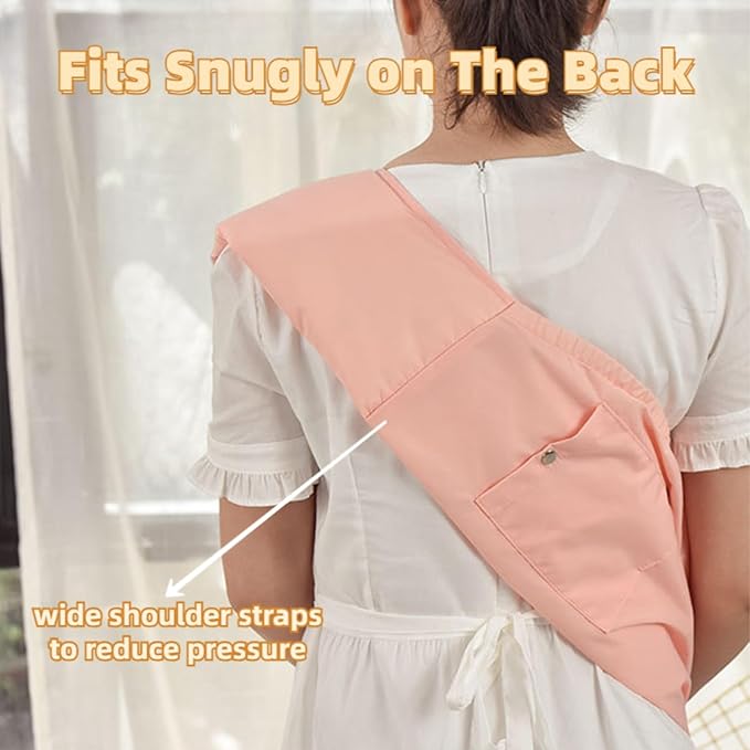 Dog Carrier Sling, Puppy Carrier Bag with Storage Pocket, Hands Free Reversible Pet Papoose Bag, Travel Safe Sling Bag, Suitable for Puppies,Small Dogs Cats Outdoor (Pink)