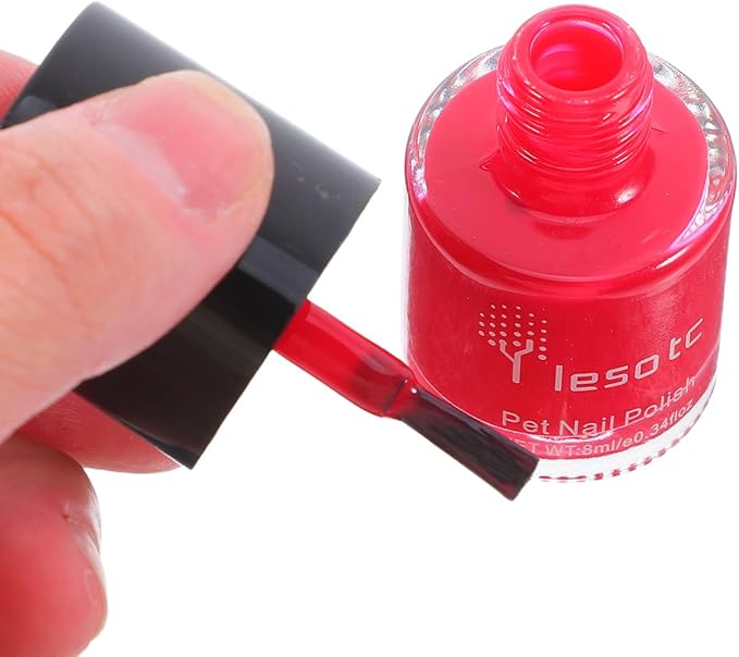 POPETPOP Dog Nail Polish Dog Toe Nail Polish : 6Pcs Gel Fingernail Polish Kit Pet Nail Polish Water Based Nail Polish for Dogs, Easy to Remove