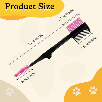 3 Pcs Eye and Tear Stain Grooming Combs - Removing Crust, Mucus, and Fleas for Pets