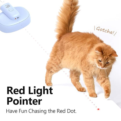 Quirk Multifunctional Cat Brush with Release Button, Hair Remover, Massager Negative Ion Pet Grooming, Blue, for Dogs and Cats